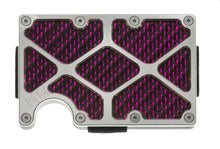 Load image into Gallery viewer, Skeleton GOAT - X-Caliber - Purple Reflections - Aluminum / Carbon Fiber Wallet