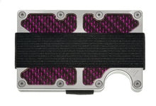 Load image into Gallery viewer, Skeleton GOAT - X-Caliber - Purple Reflections - Aluminum / Carbon Fiber Wallet