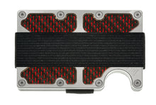 Load image into Gallery viewer, Skeleton GOAT - X-Caliber - Red Reflection - Aluminum / Carbon Fiber Wallet