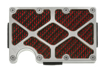 Load image into Gallery viewer, Skeleton GOAT - X-Caliber - Red Reflection - Aluminum / Carbon Fiber Wallet
